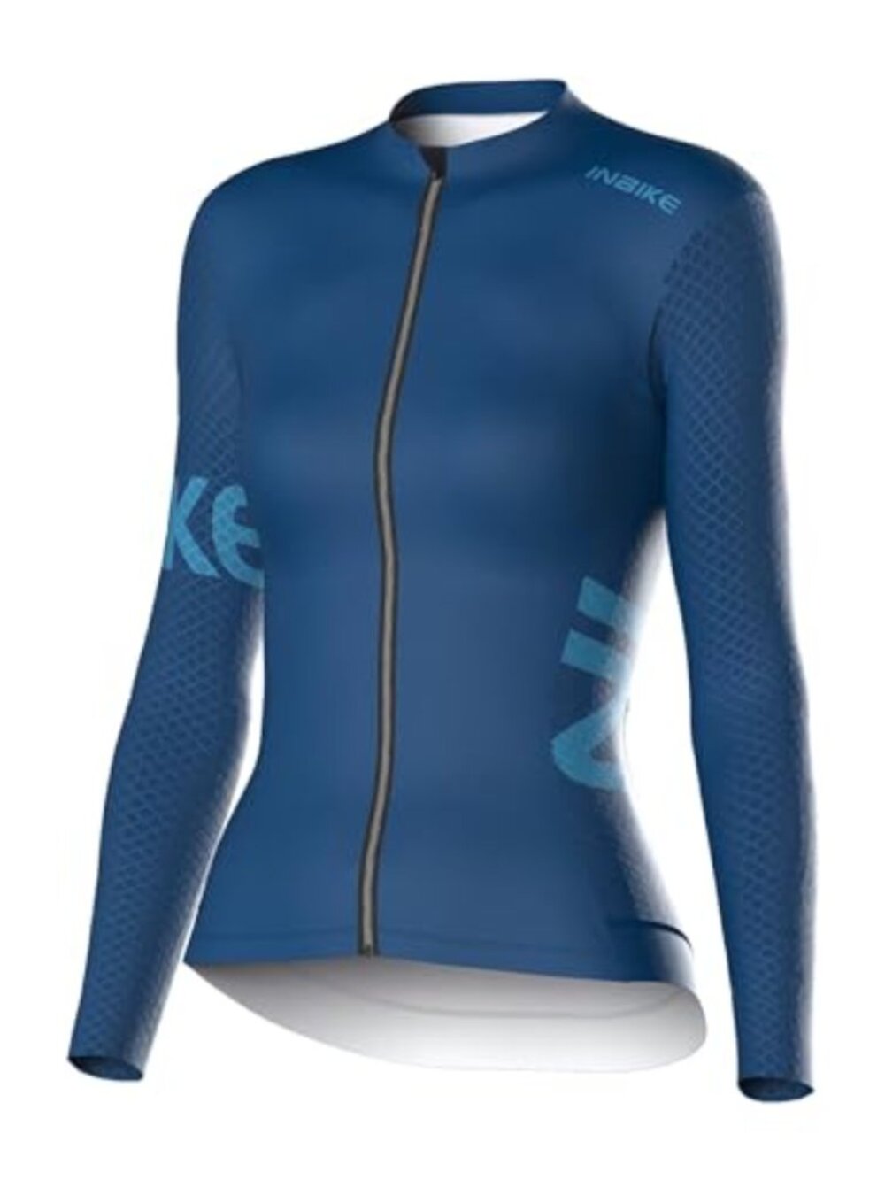 Women's Cycling Jersey Long Sleeve Bike Shirt Full Zip 3 Pocket